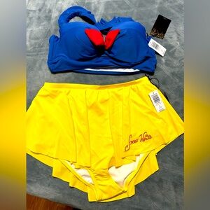 Torrid Blue and Yellow Bikini Set